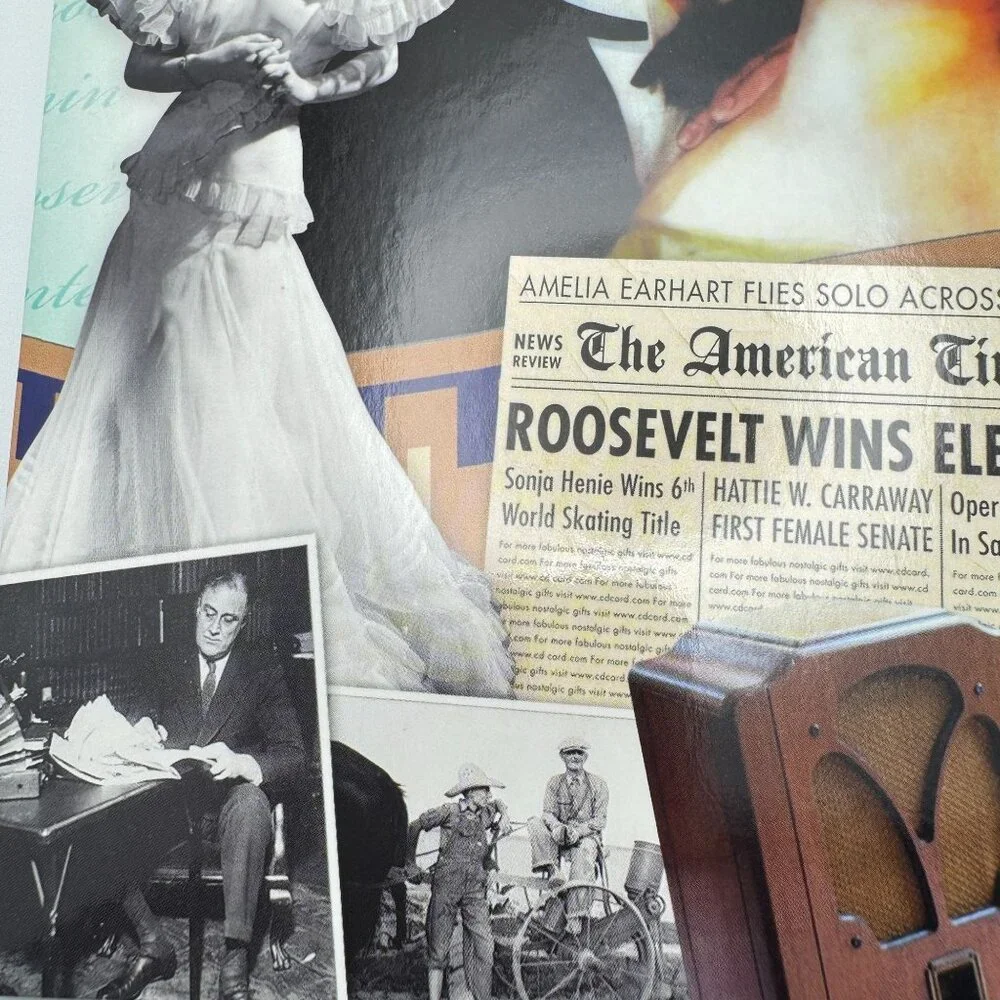 1932 Nostalgic Gift Greeting CardDVD Featuring Historical Events Songs Films